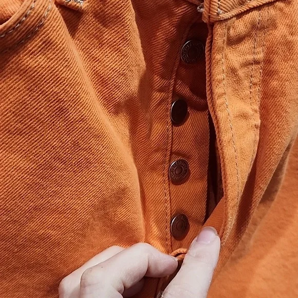 COPY - LEVI'S Vintage Orange 501 Jeans - Picture 4 of 14
